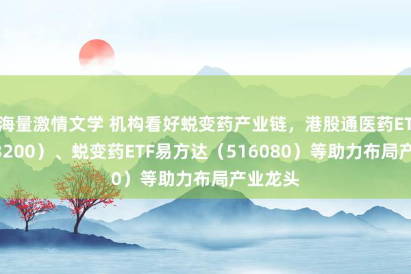 海量激情文学 机构看好蜕变药产业链，港股通医药ETF（513200）、蜕变药ETF易方达（516080）等助力布局产业龙头
